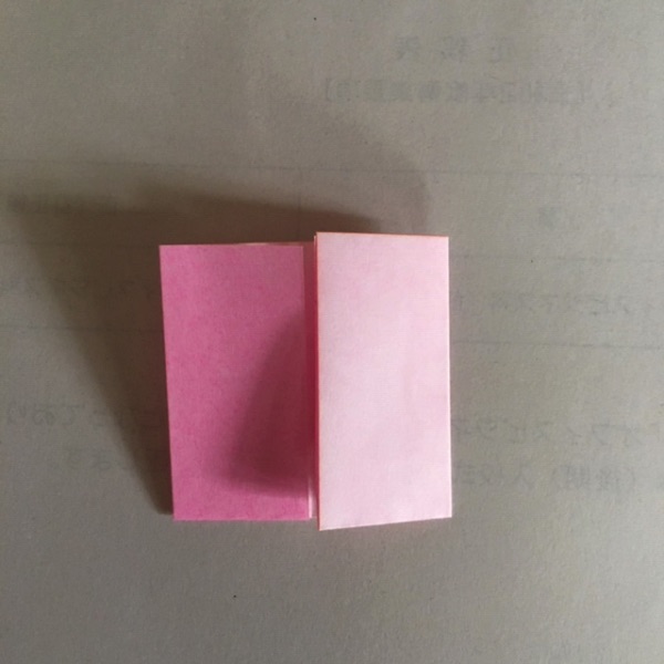 折り紙 2色ハートの折り方5