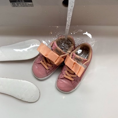 子供の靴の汚れ落としの手順8