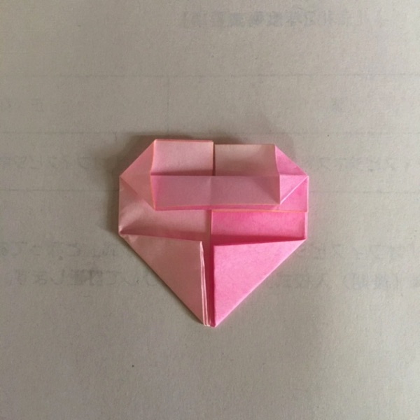 折り紙 2色ハートの折り方11